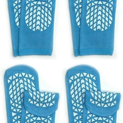 Non Slip Comfort Safety Sock SM Blue