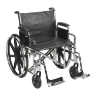 Mckesson Wheelchair Steel Heavy Duty D Swing-Away Footrest