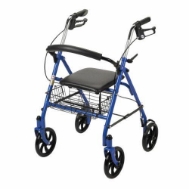 Rollators4-Wheel Steel Product Description: Durable Rollator,Steel,4 Wheel,Blue
