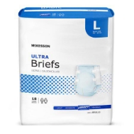 Mckesson Ultra Incontinence Briefs - Absorbent LG