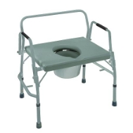 Heavy-Duty Steel Commode Toilet Chair